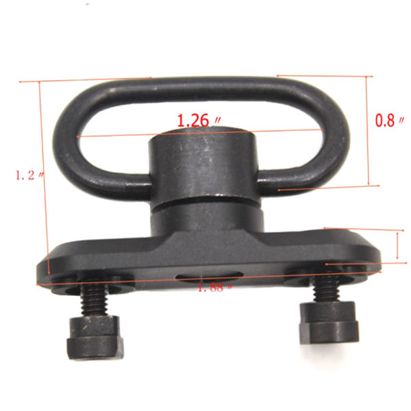 QD Sling Swivel Dubb Mount Adapter Rail Snabbkoppling Sling