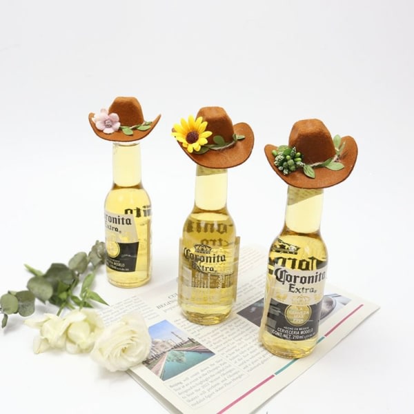 2 st Vinflaskhattar Cowboyhatt C C C