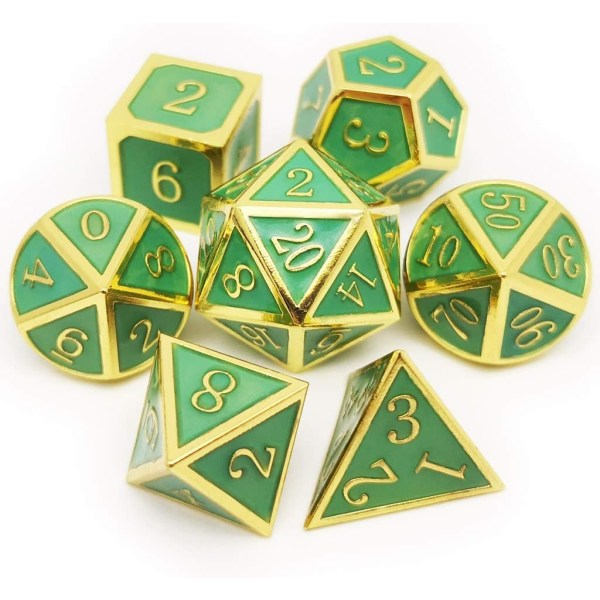 Hohtava sininen D&D-setti lohikäärme noppapussilla