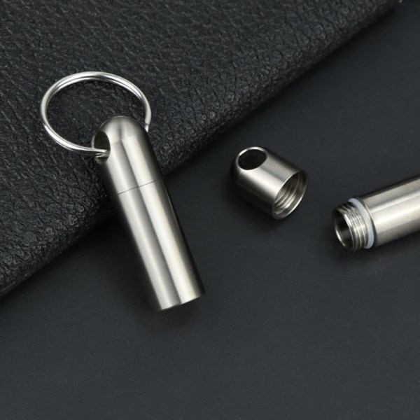 Ren Titanium Mini forseglet vanntett etui medisintabletter