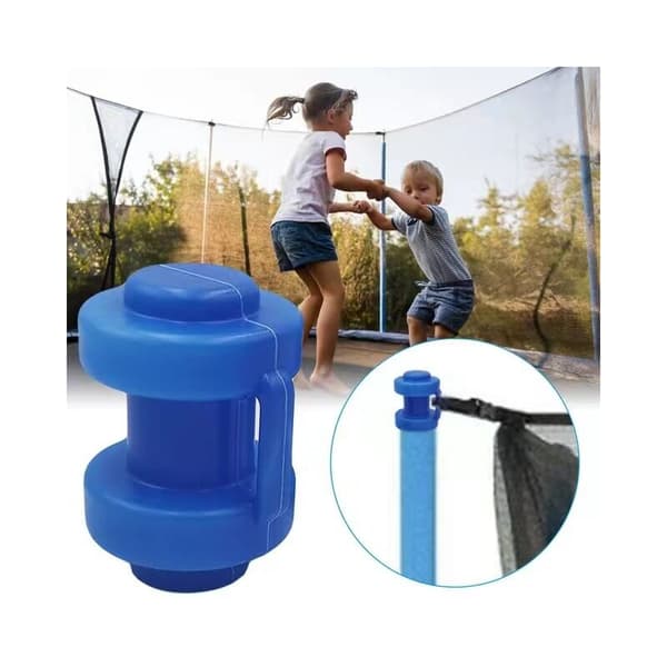 8 stk. Trampolin Endestykker Ø 25 mm, Trampolin Reservedel, til Trampolin Netstænger, Blå