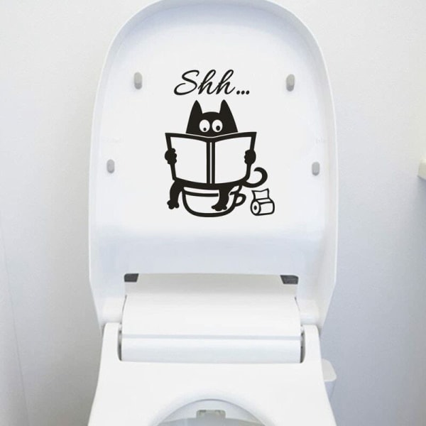 Gør-det-selv vinylklistermærke Toilet sæde vægklistermærker Hjemmeindretning