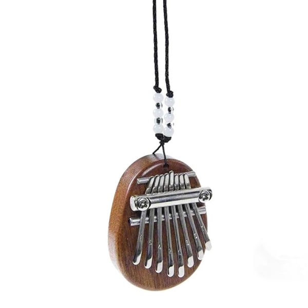 Mini Kalimba 8 tangenteri Tummen Piano Bra ljud Finger Keyboard Mus Brown one size Brown one size