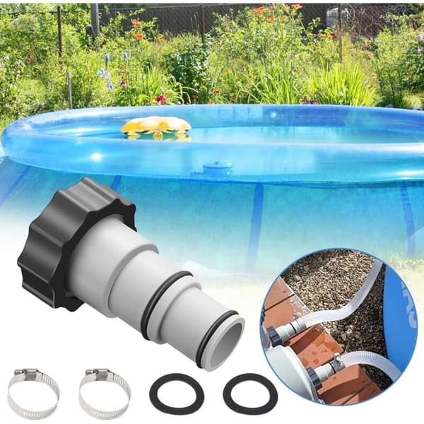 Pool Slange Adapter A, 38mm & 32mm til Pumper, Inkluderer 2 Stk