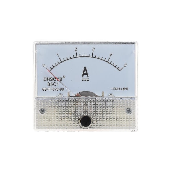 85C1-A Analog strømpanelmätare DC 5A amperemeter
