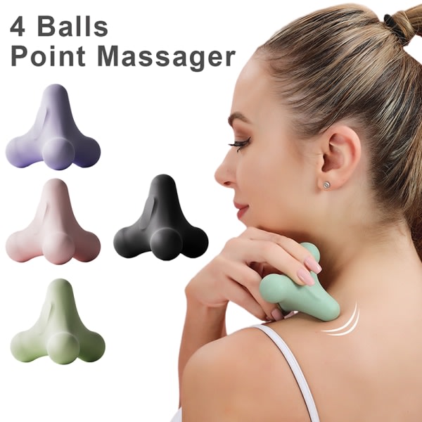 Trigger Point Yoga Fascia Ball Ryggmassageverktyg Massageboll H Grön