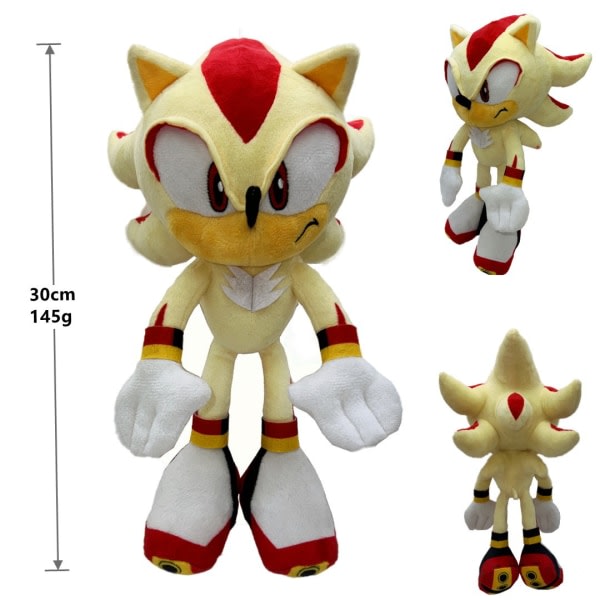 30CM Sonic Super Chart Plysj Leke