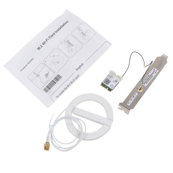 Dubband Trådlöst AC 9461 för Intel 9461NGW 802.11ac M2 för Key E CNVI 2.4G/5G WiFi-kort BT-com 5.0 med förlängd antenn