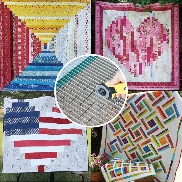 Quilt Skärlinjal Akryl Hantverk PatSYDSwork Sömnadsmall