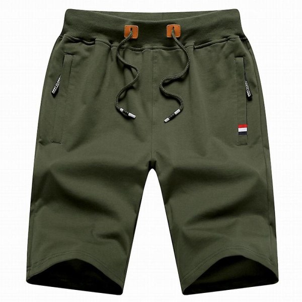 2022 Nye Herre Shorts Sommerbukser Bomuld Casual Sweat Bermudas Herr Sort Homme Klassisk Mærke Tøj Strandshorts Mand Z 55-67kg for XL Grå