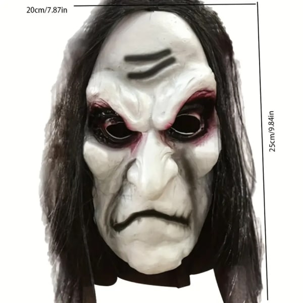 Skrekk Ghost Mask Halloween Maskerade Rekvisita Halloween Skremmende Dress Up Cosplay Tilbehør Mask