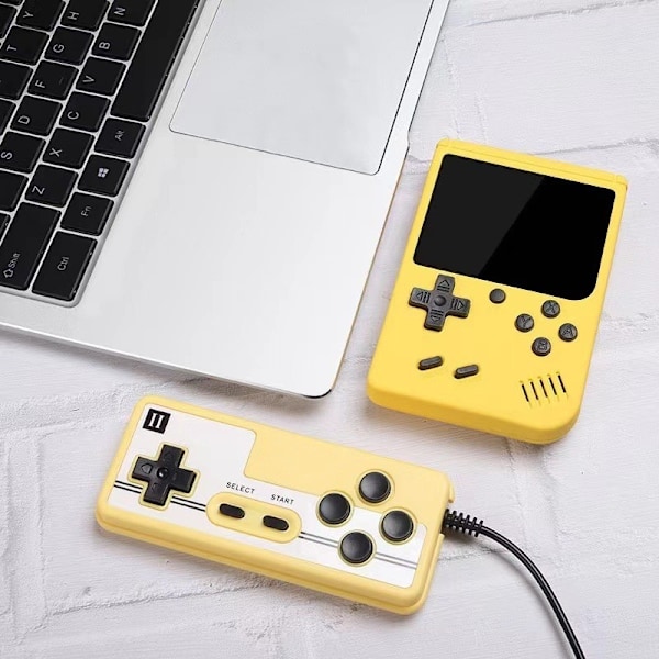 Retro Håndholdt Spillkonsoll med 3.0 \" Yellow 500-in-1 (Doubles)