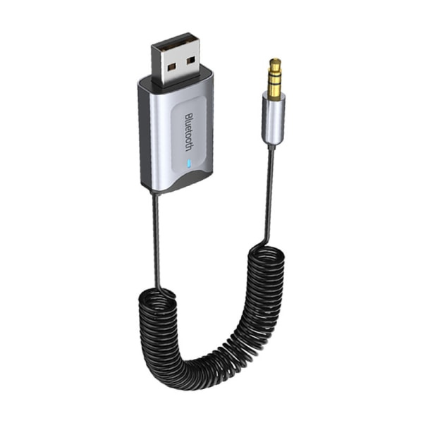 Bluetooth Aux-adapter USB till 3,5 mm Jack Trådlös Bil Audio Receiver Med Mic
