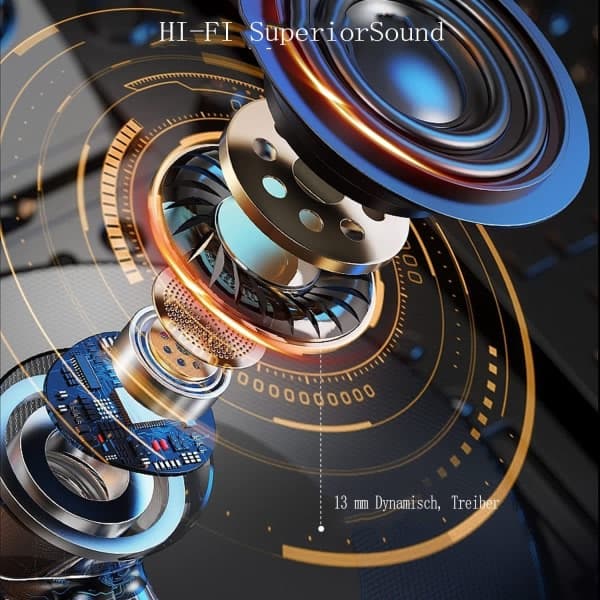 Bluetooth-øretelefoner, Bluetooth 5.0 HiFi stereo lyd smartphone