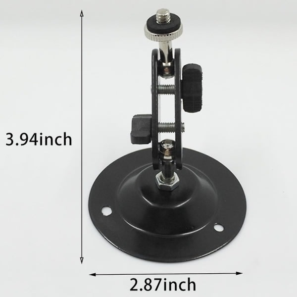 Väggfäste för kamera, bildskärmshållare, svarta högtalarfästen, takväggfästen inomhus utomhus