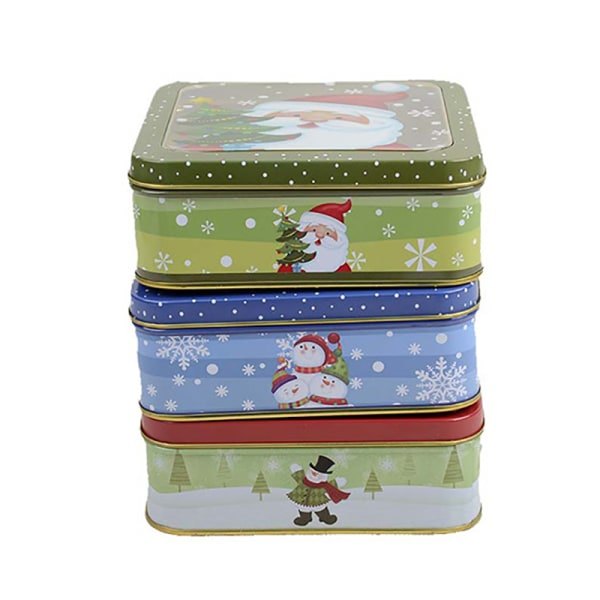 Jul Tin Box Tagvindue Tin Box Med Låg Tin Cookie 08