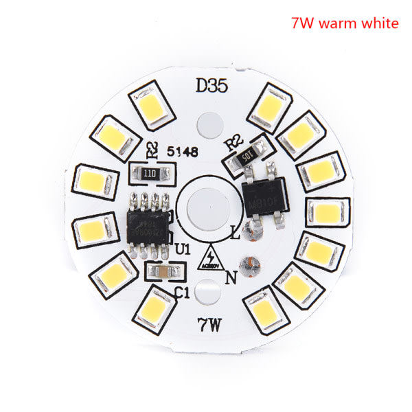 LED-lamppu Patch Lamp SMD-levy pyöreä moduuli valonlähdelevy 300K 7w lämmin valkoinen 300K 7w warm white