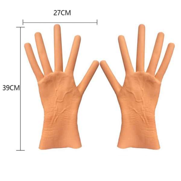 1 par Cosplay-handskar Halloween-kostymhandskar korvfest Pr A one size A one size