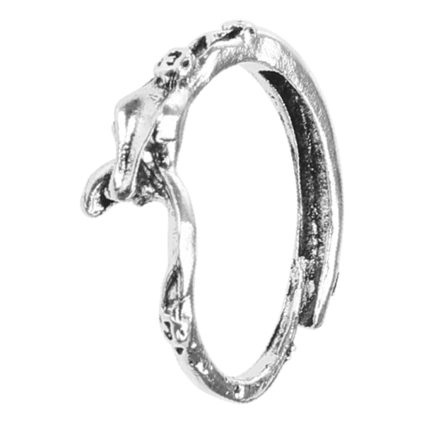 Slangeformet Fingerring Mann Kvinne Dyr Punk Ring Justerbar Åpen Ring null - 1