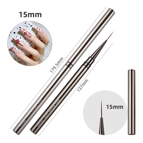 Kynsien taideharjat Liner Detailer Striping Brush Gel Polish Manic 15MM onesize 15MM onesize
