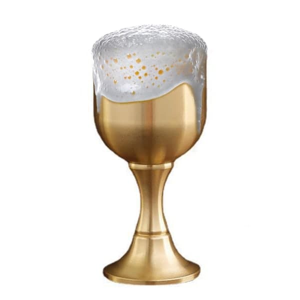 Vinglas Klassisk Koppar Goblet Hushåll Mat Bar Fest Dricksglas Europeisk Stil Metall Vinglas Present
