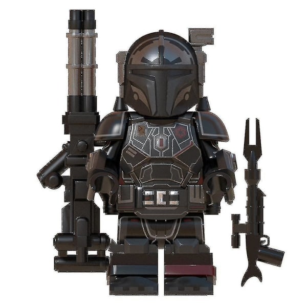 8 st Star Wars Tungt Infanteri Mandalorian Minifigur Monterad Mini Byggsten Actionfigurer Leksak Barn Julpresent