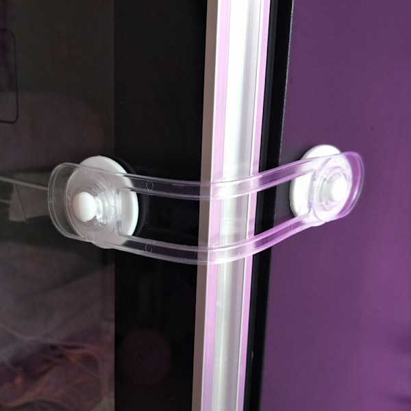 Barnesikring Dørstopper - 12 Transparente Blokker for Skap- og Vindusbeskyttelse (9+3 Stykker)