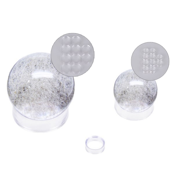 10 stk Akryl Klar Display Stativ Sfæreholder for Krystall 4.5*1.5CM