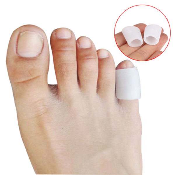 Little Toe Silikon Toe Separator Spridare Korrektion Smärtreli Vit one size White one size