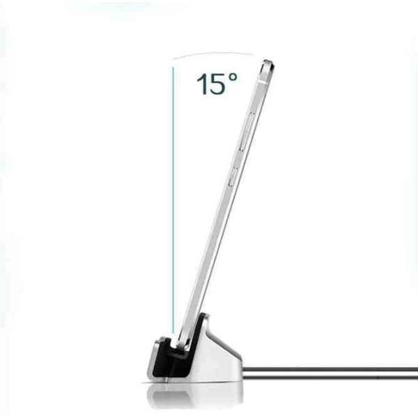 iPhone - Lightning-lataustelakka hopea Silver