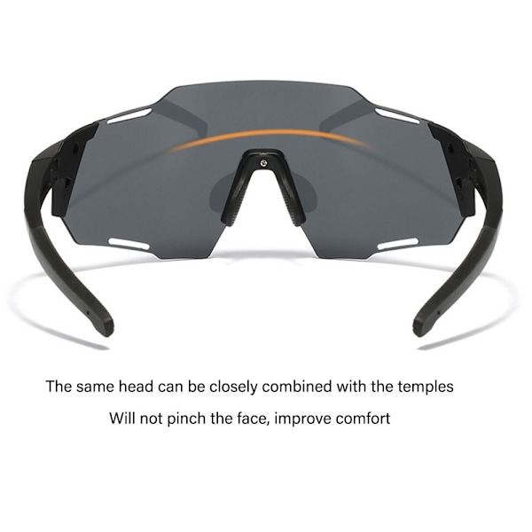 Sportsolbriller Sykkelbriller UV-beskyttende briller Motocrossbriller Black Night Vision
