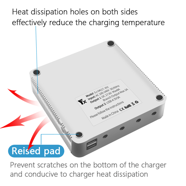 2V/24V Auto Parameter Justerbar Dobbel USB-Port Solcellepanel Batterilading 80A