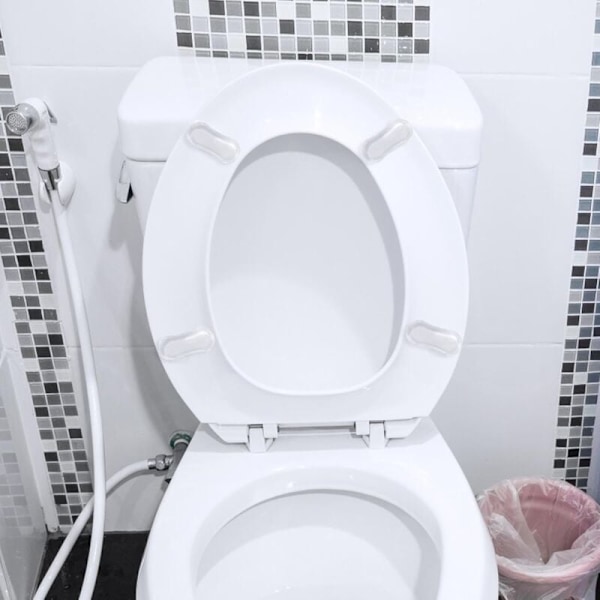 5 kpl Silikonisia WC-istuimen Puskureita Vahvalla Liimalla Kotiin, Hotelliin, Kouluun