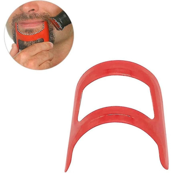 Rakklippningskit för män, passar alla, självklippguide, frisörtillbehör (1 st, röd)