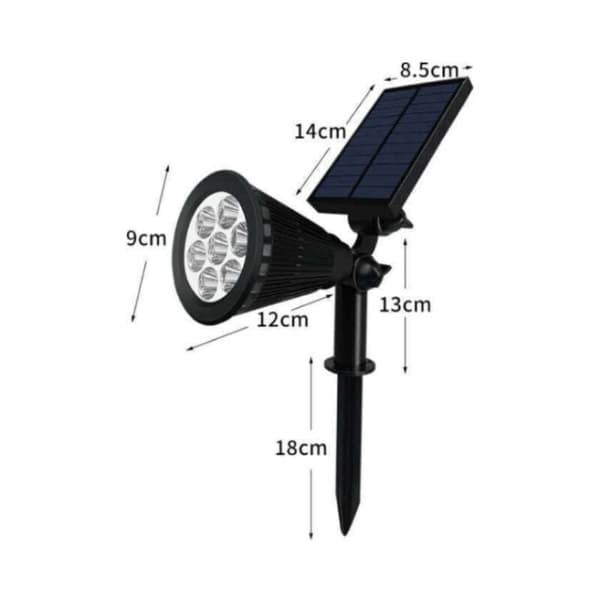 Solcellelampe Sammenleggbar Solcelle Hagelys IP65 Vanntett Solcelle LED-lys for Utendørsbruk (7 Kuler, Varmt Lys)