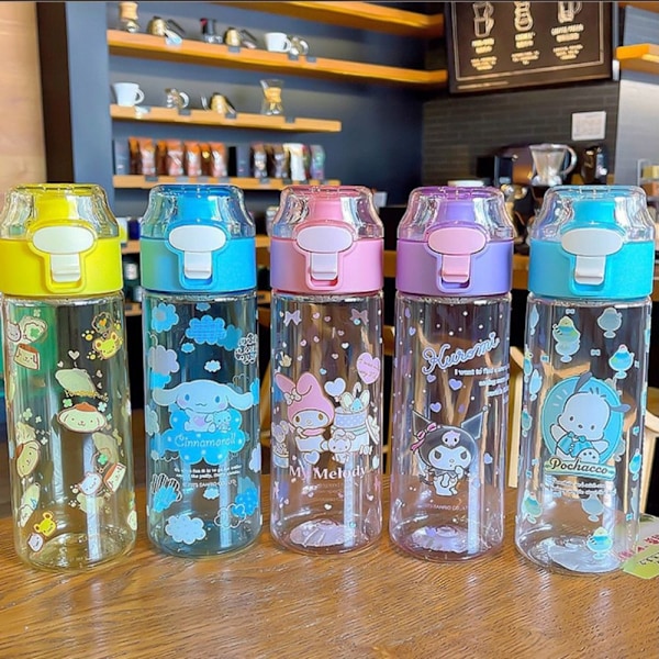 550 ml:n vesipullo Kouromi, suuri vesipullo Yellow