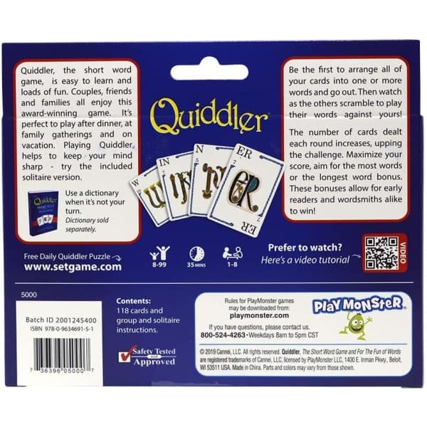 Quiddler - Kortspill - Lag ord med kort
