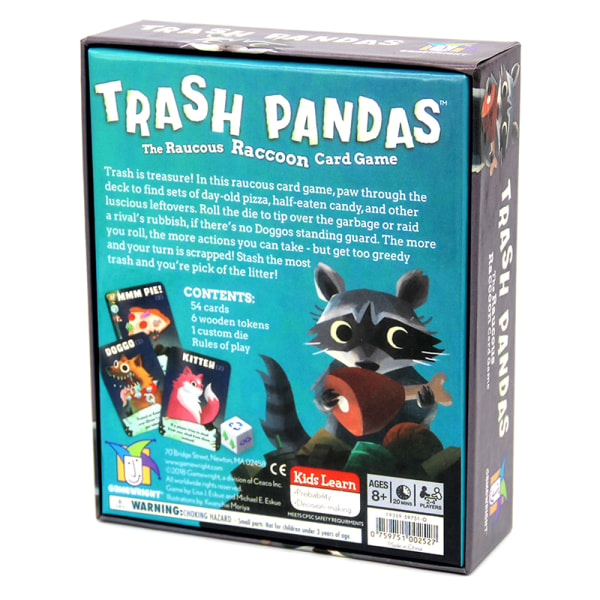 Trash Pandas-The Raucous Raccoon Kortspel Familjevänlig del