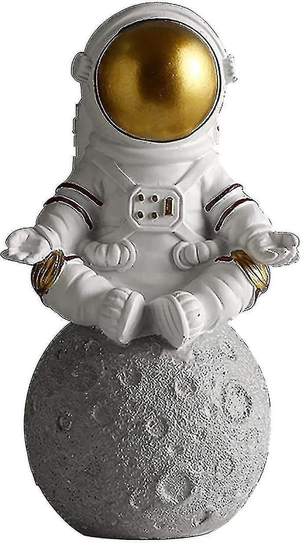 Astronautfigur Skulptur Rommann Statue Skrivebordstilbehør Barn Gutter (hs)