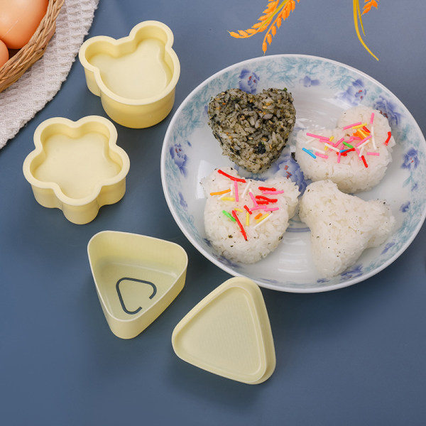 Onigiri Form Sushi Rullar Rismjöl Bento Press Maker Form StyleD 6 st