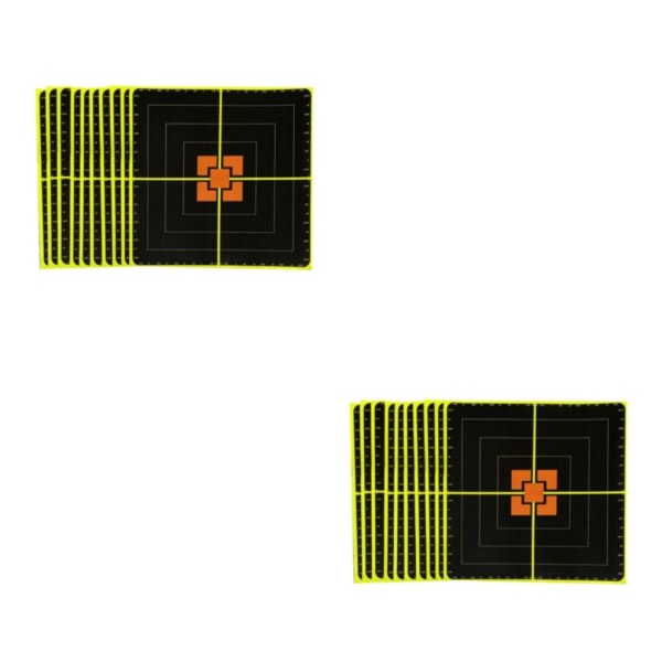 1/2/3 10x Selvklebende Papir Reaktivt Målstänkjakt 2Set