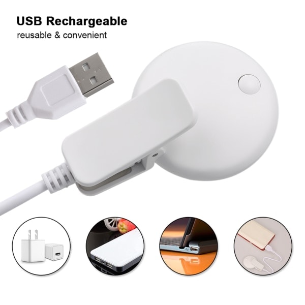 Mini selfie ringlampe genopladelig selfie LED kameralampe og 3 lysstyrke makeuplampering