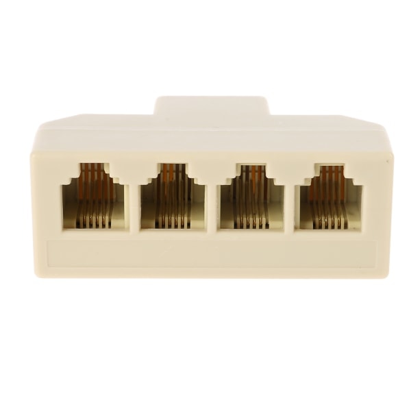 1 ST RJ11 Splitter 4-veisadapter 1 til M til 4 F RJ-11 6P4C Telefonkontakt Splitter