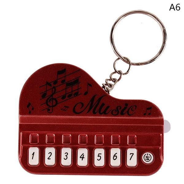 Bærbar musikinstrument Toy Piano Nøglering Mini Elektronisk A6 onesize A6 onesize