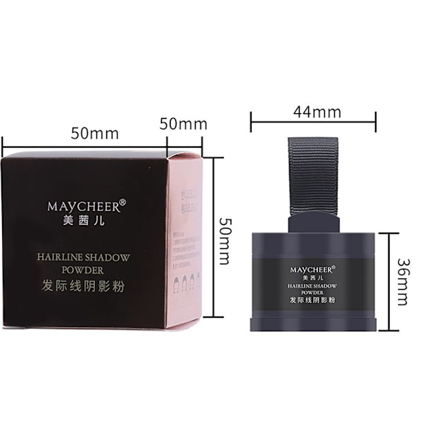 Fluffigt Tunt Puder Pang Linje Skugga Smink Hår Concealer Rot Döljare 1 brown