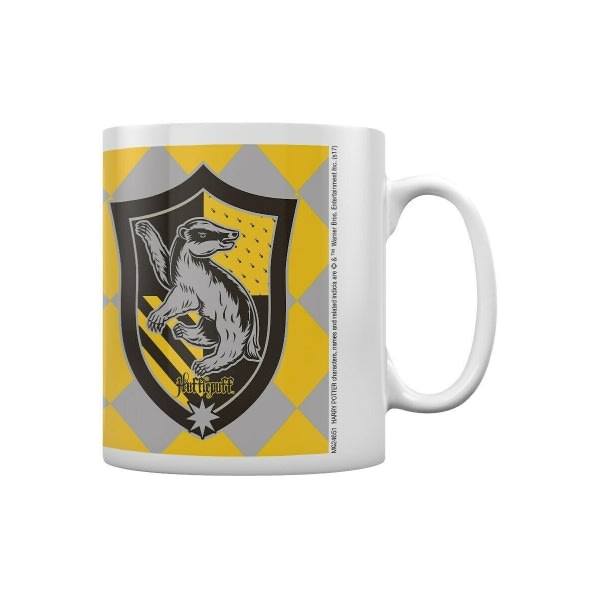 Harry Potter Hufflepuff Krus One Size Gul/Grå/Sort/Hvid Gul/Grå/Sort/Hvid One Size