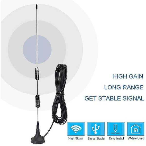 Magnetisk base BNC han scannerantenne til Ham, amatør- og mobilradioer