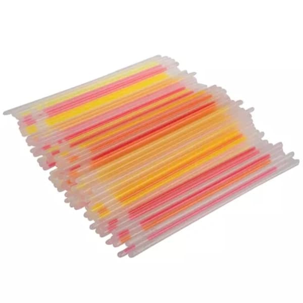 100 stk. - Selvlysende Glowsticks - Armbånd multifarve multifärg