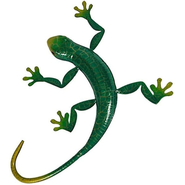 Metall Gecko seinäkoriste sisä- ja ulkotiloihin, ripustettava nurmikon veistos