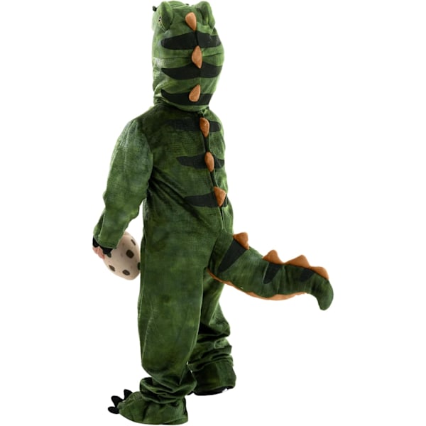 Lasten Unisex Ruskea T-Rex Realistinen Puku Green Small (5-7 yrs)